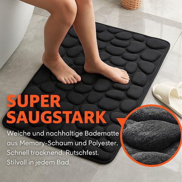 Euroshowers GmbH Badematte Badematte Badvorleger Badezimmermatte Deluxe 60 X 95 CM