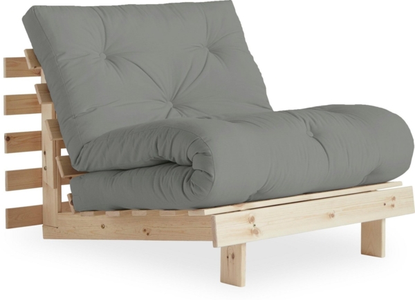 Karup Design Roots Futonsessel Gestell Natur Matratze Grau