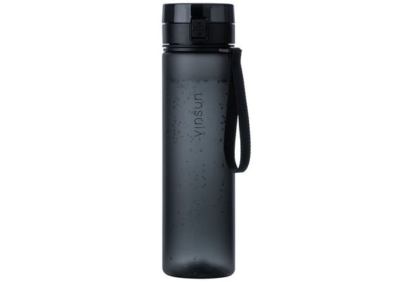 Vinsun Trinkflasche Tritan Sportflasche 1L - Wasserflasche BPA frei & Kohlensäure geeignet, Auslaufsicher, bruchsicher, geschmacksneutral, Einhand-Klicksystem