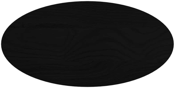 vidaXL Tischplatte Dunkelbraun 80x40x4 cm Massivholz Eiche Oval 4009057