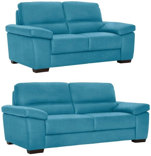 CALIA ITALIA Polstergarnitur Gaia, hochwertige Garnitur aus 2-Sitzer & 3-Sitzer im edlen Design, (Set, 2-tlg), aus pflegeleichtem Luxus-Microfaser Ginevra Hydro Care
