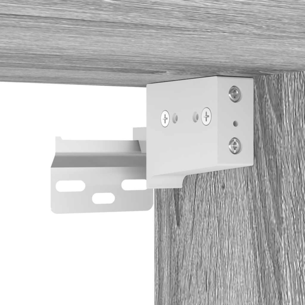 vidaXL Bad-Wandschrank mit Spiegel Grau Sonoma 60x21x60 cm 861900 Bild 9