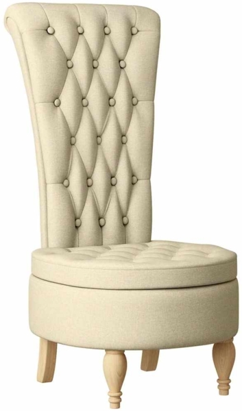 vidaXL Schlafsessel Creme 56,5 x 70 x 110 cm Stoff 42020684