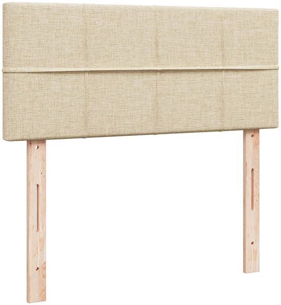 vidaXL Boxspringbett mit Matratze Creme 120x190 cm Stoff 3288132 Bild 7