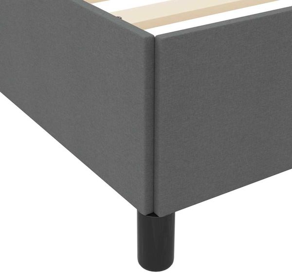 vidaXL Boxspringbett Dunkelgrau 160 x 200 cm Stoff 3398872 Bild 10