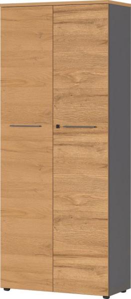 Aktenschrank AGENDA Graphit/Grandson-Eiche