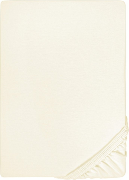biberna Jersey-Elastic-Spannbetttuch 0077866, perlmutt, 1x 140x200 cm - 160x220 cm