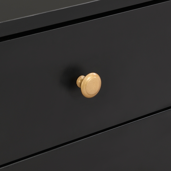 TV-Schrank, niedriges Paneel mit strukturierter Tür,175×30×46 cm, Schwarz,modernes Design, viel Stauraum Bild 10