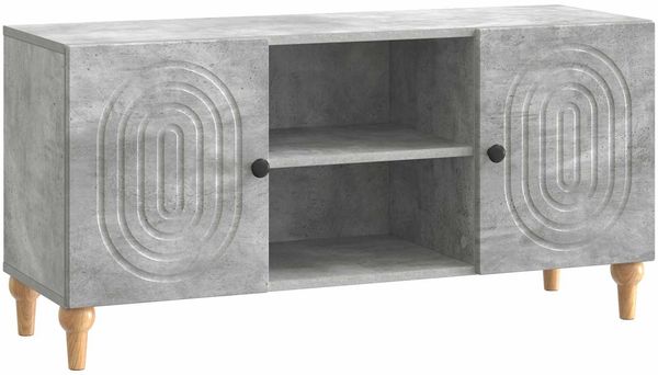 vidaXL TV-Schränk Betongrau 102 x 34,5 x 50 cm Holzwerkstoff 894238