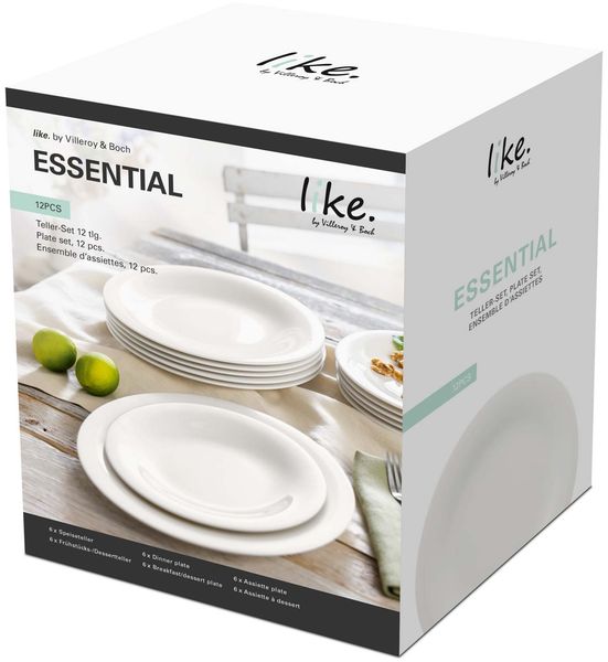 like. by Villeroy & Boch Essential Teller-Set 12-teilig Bild 5