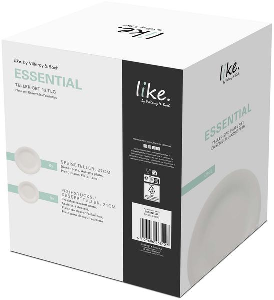 like. by Villeroy & Boch Essential Teller-Set 12-teilig Bild 6