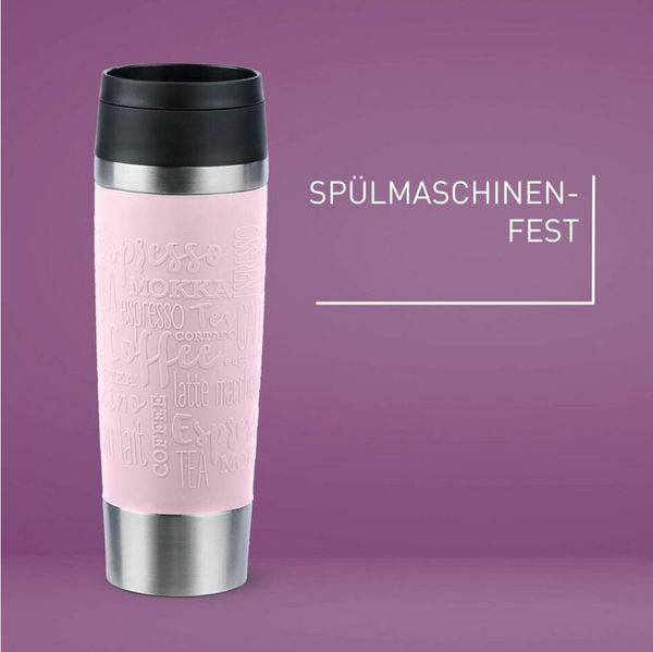 EMSA Thermobecher Travel Mug Classic, Pastellrosa, 0.5 l Bild 4