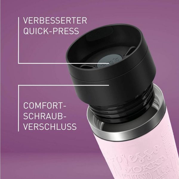 EMSA Thermobecher Travel Mug Classic, Pastellrosa, 0.5 l Bild 2