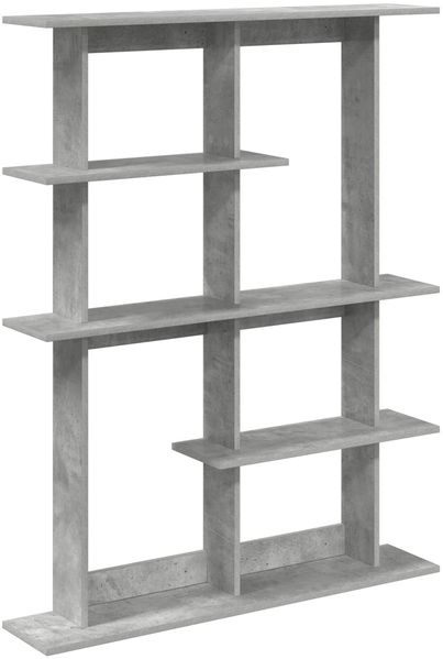vidaXL Wandregal Betongrau 102 x 20 x 130 cm Holzwerkstoff 8012055