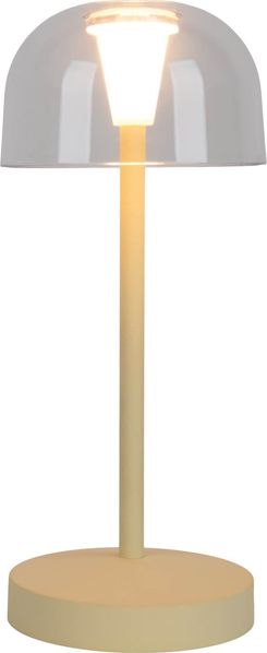 Light & More LED Akku-Tischleuchte Gomba gelb dimmbar
