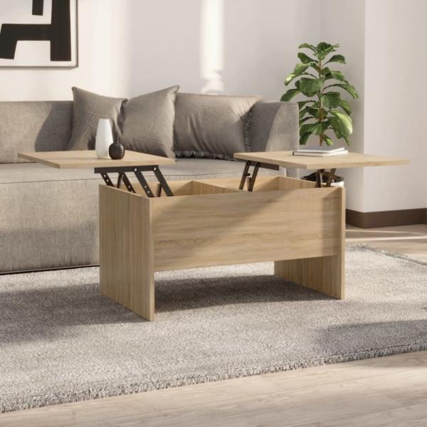 vidaXL Couchtisch Sonoma-Eiche 80x50x42,5 cm Holzwerkstoff 809731