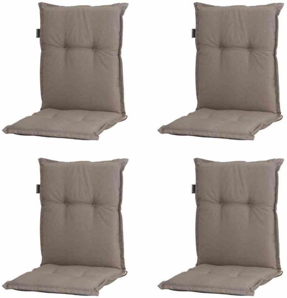 Allibert Set 4 x Panama taupe A nied 50 % Baumwolle, 45 % Polyester