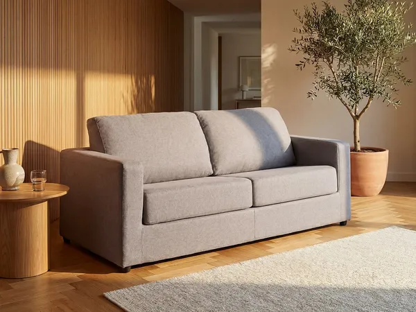 Vente-unique - DONETO Sofa Stoff Grau - B 223 cm90 cm x H 90 cm x L 194 cm