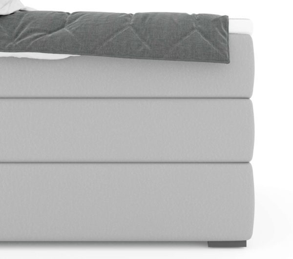 99rooms Madagaskar Boxspringbett Kunstleder MADRYT Schwarz 180x200 cm Taschen-Federung Bild 7