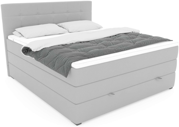 99rooms Madagaskar Boxspringbett Kunstleder MADRYT Schwarz 180x200 cm Taschen-Federung Bild 6