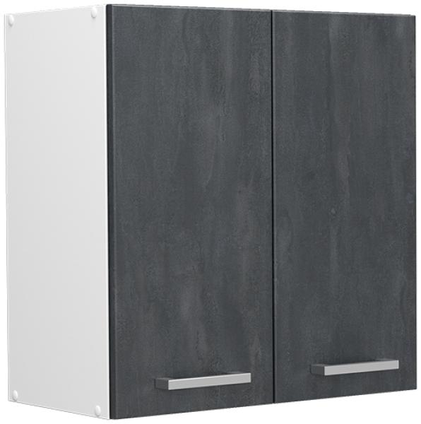 Vicco Hängeschrank R-Line Schwarz Beton Weiß 60 cm