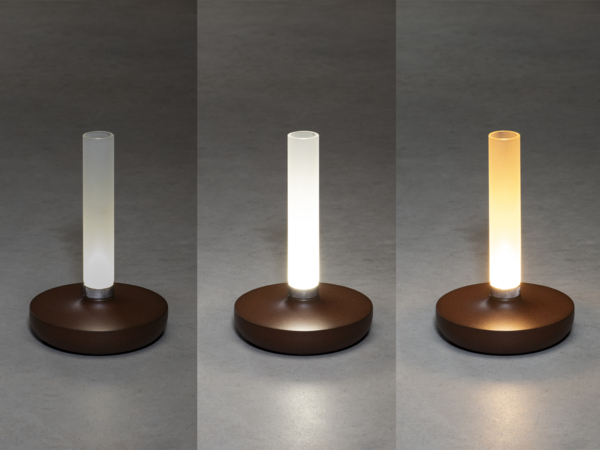 KONSTSMIDE Biarritz Akku Tischleuchte IP54 rostfarben dimmbar 1800/3000/4000K Bild 8