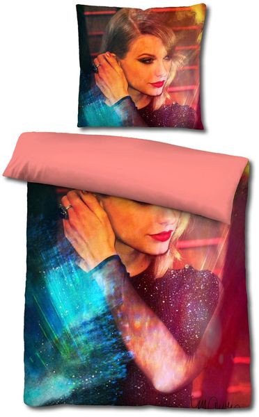 Castell Mikrofaser Wendebettwäsche Taylor Swift von Sid Maurer 155 x 220 + 80 x 80 cm