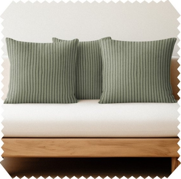 novely® Dekokissen 3er Set Dekokissen PORTO Cord-Optik Kissen Kissenbezug 40x40 cm Füllung, Cord-Optik, Samtige Haptik, Fusselfrei, versteckter Reißverschluss Bild 4