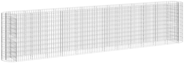 vidaXL Gabionen-Hochbeet Verzinktes Eisen 470x50x100 cm 152037