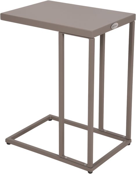 Beistelltisch INES - Stahl Taupe 56 x 31 x 43 cm | Couchtisch Sofatisch Abstelltisch
