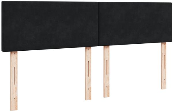 vidaXL Boxspringbett mit Matratze Schwarz 200x200 cm Samt 3286398 Bild 8