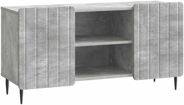 vidaXL TV-Schränk Betongrau 102 x 34,5 x 52 cm Holzwerkstoff 894468