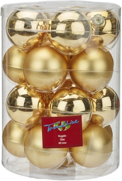 TrendLine Christbaumkugeln 20 Stk Ø 6 cm Weihnachtskugeln Weihnachtsbaumkugeln