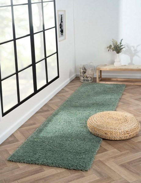 Myflair Möbel & Accessoires Hochflor-Läufer My Shaggy, rechteckig, Höhe: 37 mm, Shaggy, Uni Farben, leicht glänzend, Microfaser, extra flauschig Bild 1