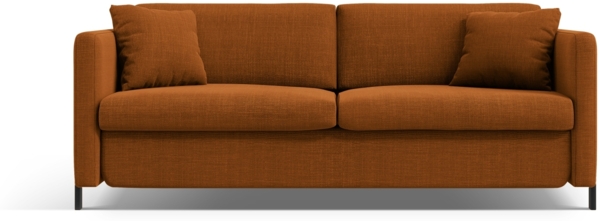 Micadoni Schlafsofa Gloria 2-Sitzer Strukturierter Stoff Ziegel 205x140