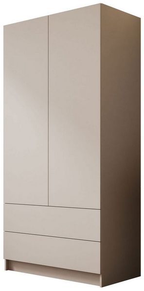 Lookway Kleiderschrank AUREL KASCHMIR 2D2S Drehtürenschrank mit Schubladen 100 x 210 x 57 cm