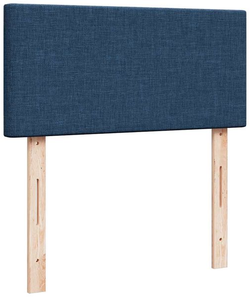 vidaXL Ottomane Bett mit Matratze & LEDs Blau 90x200 cm Stoff 3312200 Bild 10