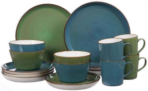 Ritzenhoff & Breker Visby Kombiservice 16-teilig Blau / Grün Bild 3