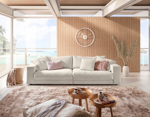 Home affaire Big-Sofa Enisa, bequeme, legere Polsterung B/T/H: 290/127/85 cm, Mega Sofa, Zeitloses und stylisches Loungemöbel, in Fein- und Breitcord