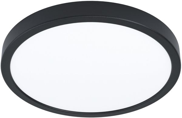 EGLO connect.z Smart-Home LED Bad Deckenlampe Fueva 6-Z, Ø 38,9 cm, ZigBee, App und Sprachsteuerung Alexa, Lichtfarbe (warmweiß-kaltweiß), dimmbar, Deckenleuchte Badezimmer schwarz, IP44