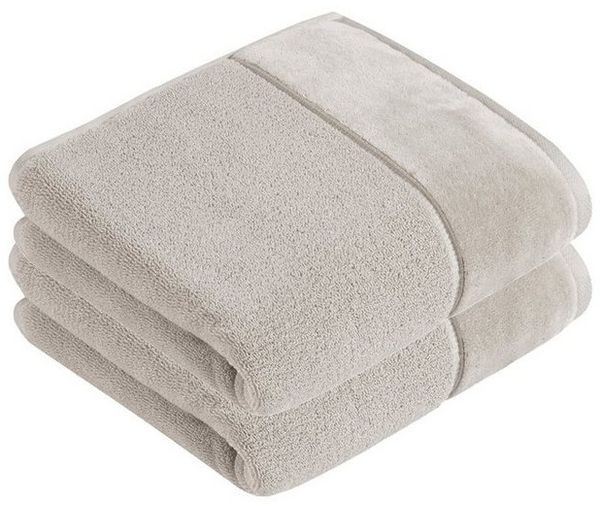 Vossen Handtücher 2er Pack Handtuch 50x100 cm Pure, Frottier (Spar-Set, 2-St), Vegan