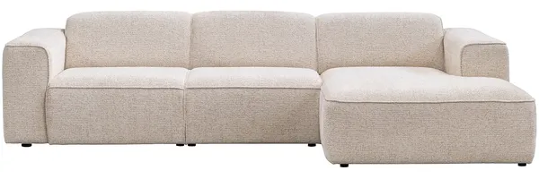 Vente-unique - TEJAMI Sofa Stoff Beige - B 160 cm x H 78 cm x L 322 cm