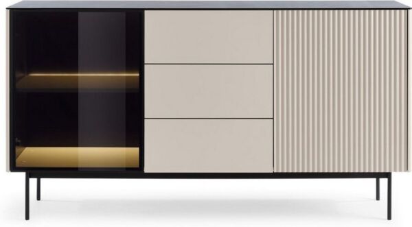 Compleo Kommode mit 3 Schubladen, 2 Türen, Elegant design OMBIS