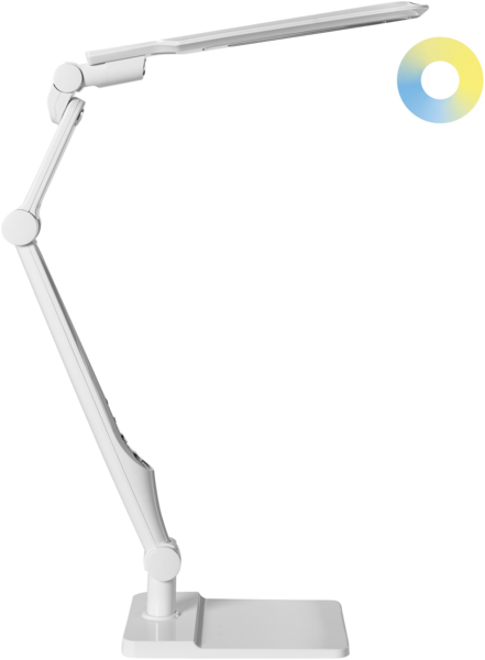 LED Schreibtischlampe PEGASI mit Dimmer Weiß