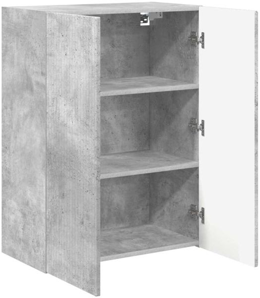 vidaXL TV-Wandschrank Beton Grau 59,5 x 31 x 80 cm Holzwerkstoff 892362 Bild 4