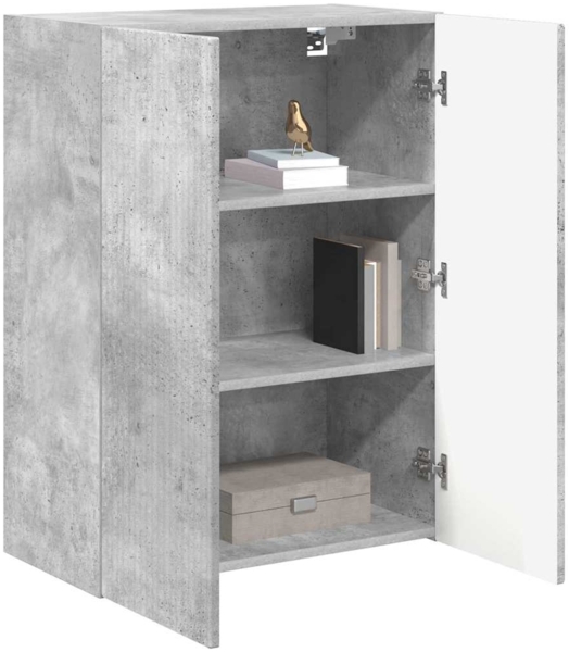 vidaXL TV-Wandschrank Beton Grau 59,5 x 31 x 80 cm Holzwerkstoff 892362 Bild 2