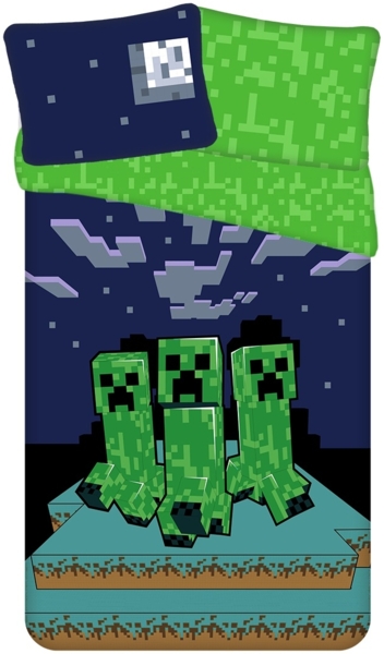 Minecraft Bettwäsche – Hochwertiges Baumwoll-Set 140x200 cm & 70x50 cm