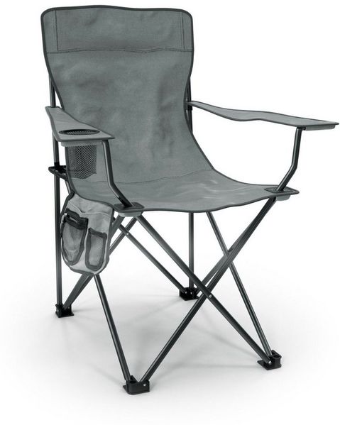 Stagecaptain Campingstuhl "Chiller" Campingsessel mit Getränkehalter in der Armlehne (1 St), Gartenstuhl faltbar, Anglersessel, Faltstuhl, Strandstuhl inkl. Tasche