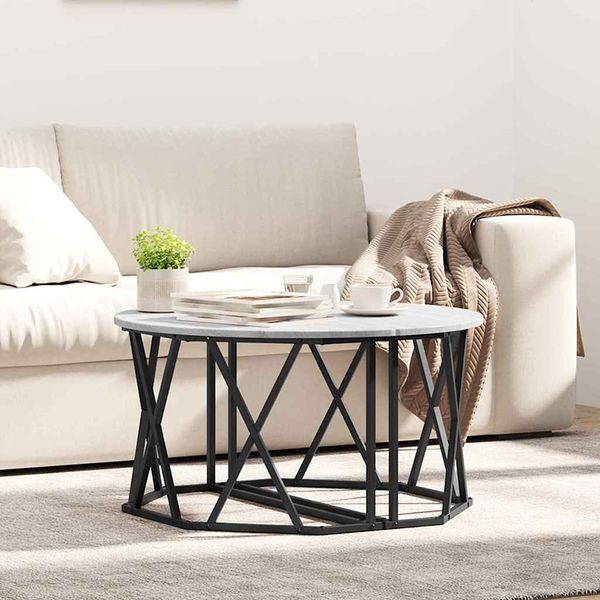 vidaXL Couchtisch Graues Sonoma 80 x 80 x 42 cm 868252