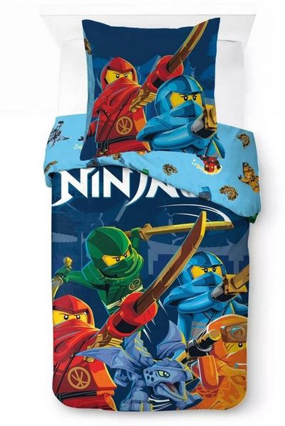 LEGO® Kinderbettwäsche LEGO Ninjago Kinderbettwäsche-Set Abenteuer für kleine Ninja-Fans